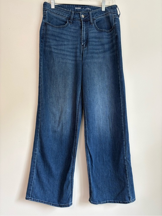 Old Navy Denim - Old Navy High Rise Wow Wide-Leg New Moon Blue Medium Wash Jeans Sz 8 Comfy